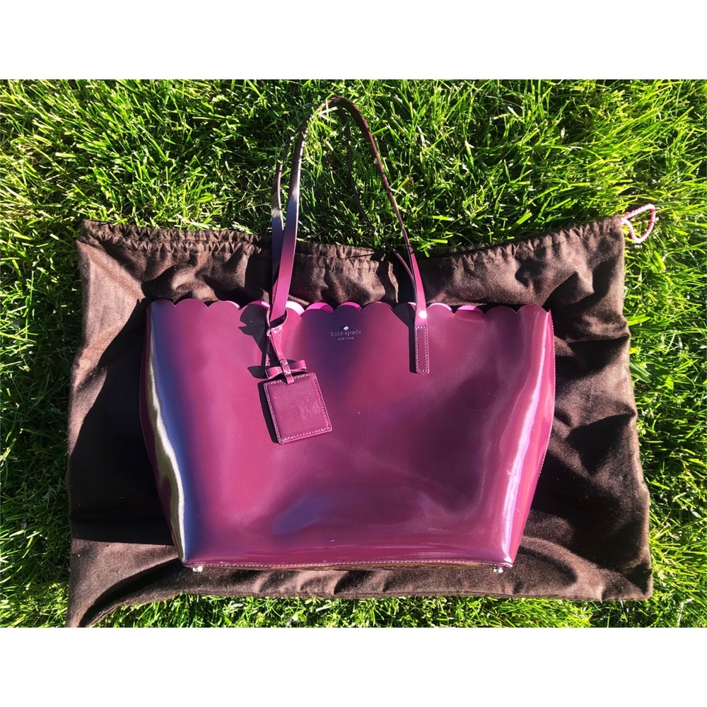 KATE SPADE LILY AVENUE PATENT LEATHER LARGE TOTE